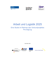Cover: Studie Arbeit und Logistik 2015