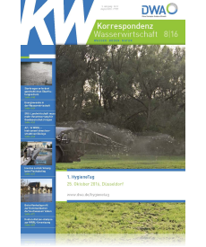 Cover Korrespondenz Wasserwirtschaft 08/16